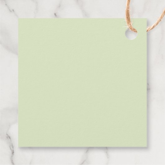 Personalisiertes, modernes Tulip Geschenkanhänger (Rückseite)