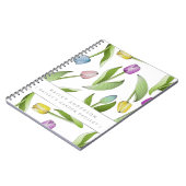 Personalisiertes, modernes Tulip Notizblock (Linke Seite)