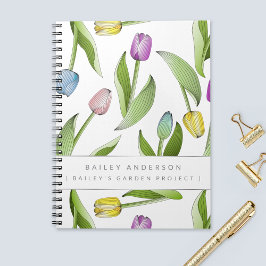 Personalisiertes, modernes Tulip Notizblock