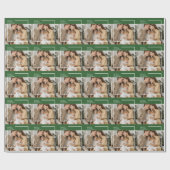 Personalisiertes modernes Umschlagpapier mit Foto Geschenkpapier (Flach)