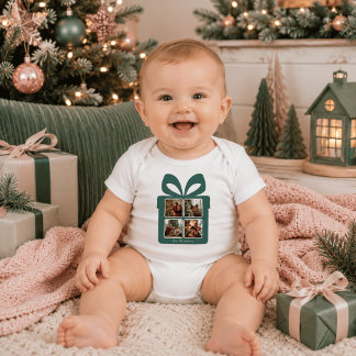 Personalisiertes modernes Weihnachten | Mein erste Baby Strampler
