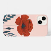 Personalisiertes Mohnblumen-Gehäuse iPhone Hülle (Rückseite (Horizontal))