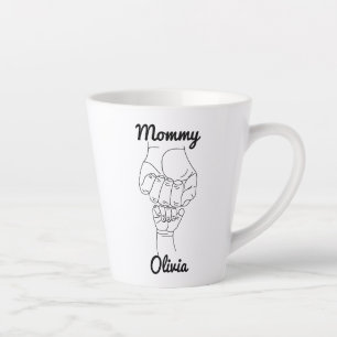 Personalisiertes Mommy Mama Mama Geschenk mit Kind Milchtasse