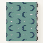 Personalisiertes Mond-Muster Spiral-Notizbuch 21,5 Notizblock (Rückseite)