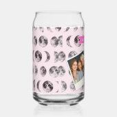 Personalisiertes Mondphase-Himmelsgeschenk in Rosa Dosenglas (Rechts)