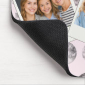 Personalisiertes Mondphase-Himmelsgeschenk in Rosa Mousepad (Ecke)