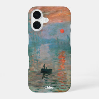 Personalisiertes Monet-Kunstgeschenk für sie iPhone 16 Hülle