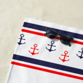 Personalisiertes Mongram Anchor Beach Handtuch (Beispiel)