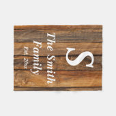 Personalisiertes Mongram Jubiläumsgeschenk Party Fleecedecke (Vorderseite (Horizontal))