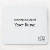 Personalisiertes Monochrome Expert Mousepad (Vorne)
