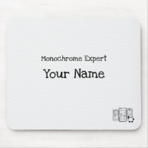 Personalisiertes Monochrome Expert Mousepad