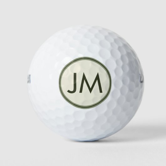 Personalisiertes Monografie-Design des Golfclubs Golfball (Vorderseite)