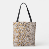 Personalisiertes Monogram Cheetah Print Animal Mus Tasche (Rückseite)