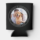 Personalisiertes Monogram Couple-Foto-Hochzeit Dosenkühler (Vorderseite)