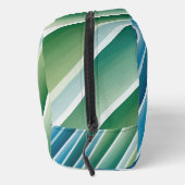 Personalisiertes Monogram Dopp Kit - Blau grün Waschbeutel (Rechts)