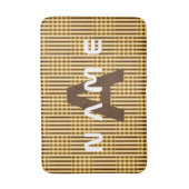 Personalisiertes Monogram Gold Luxury Elegant Abst Badematte (Vorderseite Vertikal)