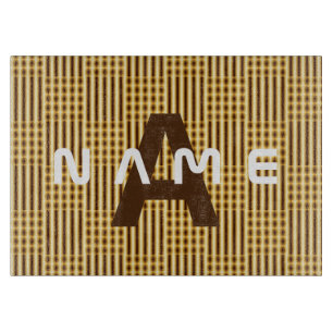 Personalisiertes Monogram Gold Luxury Elegant Abst Schneidebrett