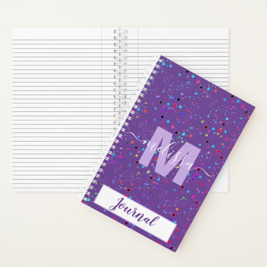 Personalisiertes Monogram-Journal Notizblock (Innen)