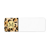 Personalisiertes Monogram Leopard Druckmuster. (Vorne)