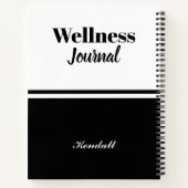 Personalisiertes Monogram Name Script Welljournal Notizblock (Rückseite)