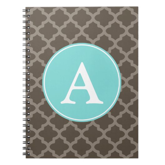 Personalisiertes Monogram School Office Notebook G Notizblock (Vorderseite)