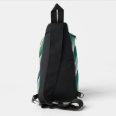 Personalisiertes Monogram Sling Bag - Modernes Abs (Rückseite)