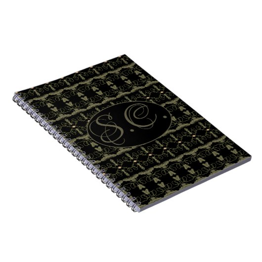 Personalisiertes Monogram SpiralNotebook Notizblock (Rechte Seite)