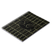 Personalisiertes Monogram SpiralNotebook Notizblock (Linke Seite)