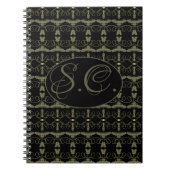 Personalisiertes Monogram SpiralNotebook Notizblock (Vorderseite)