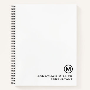 Personalisiertes Monogram SpiralNotebook Notizblock
