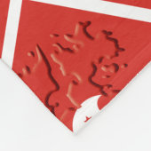 Personalisiertes Monogram Stylish HONG KONG FLAG M Fleecedecke (Ecke)