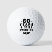 Personalisiertes Monogramm 60. Geburtstag Golfball (Vorderseite)