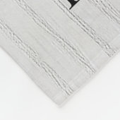 Personalisiertes Monogramm 6 FotoCollage Fleecedecke (Ecke)