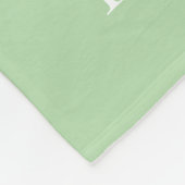Personalisiertes Monogramm 6 FotoCollage Fleecedecke (Ecke)