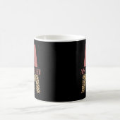 Personalisiertes Monogramm A Pink Leopard Kaffeetasse (Mittel)