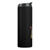 Personalisiertes Monogramm A Pink Leopard Thermosbecher (Nach links gedreht)