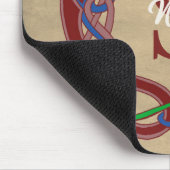 Personalisiertes Monogramm Anfangs Celtic Design Mousepad (Ecke)