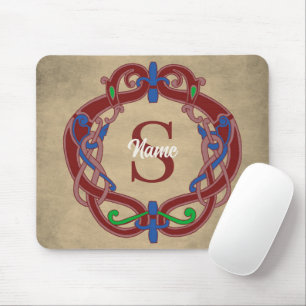 Personalisiertes Monogramm Anfangs Celtic Design Mousepad