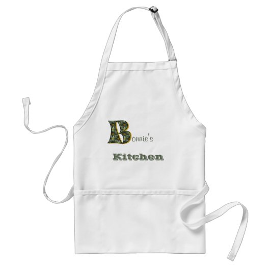Personalisiertes Monogramm Anfangsbuchstabe B Gäns Schürze (Vorne)