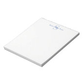 Personalisiertes Monogramm Anfangsbuchstabe Benutz Notizblock (Rotiert)