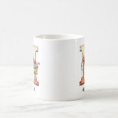 Personalisiertes Monogramm Anfangsbuchstabe M Weih Kaffeetasse (Mittel)