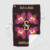 Personalisiertes Monogramm Anfangsbuchstabe Name L Golfhandtuch (Insitu)
