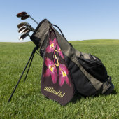 Personalisiertes Monogramm Anfangsbuchstabe Name L Golfhandtuch (Gras)