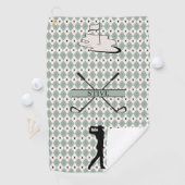 Personalisiertes Monogramm Argyle Benutzerdefinier Golfhandtuch (Insitu)