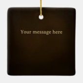 Personalisiertes Monogramm aus antikem Gold Keramikornament (Rückseite)