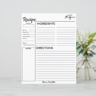 Personalisiertes Monogramm aus der Küche von.. Rez