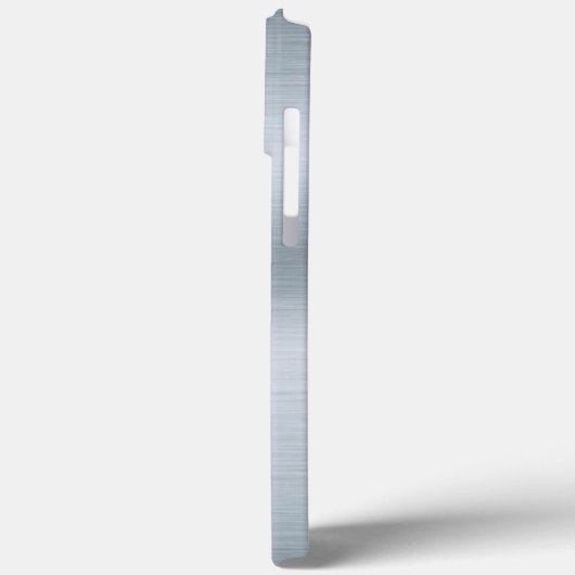 Personalisiertes Monogramm aus gebürstetem Silber Case-Mate iPhone Hülle (Rückseite / Links)