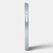 Personalisiertes Monogramm aus gebürstetem Silber Case-Mate iPhone Hülle (Rückseite / Links)