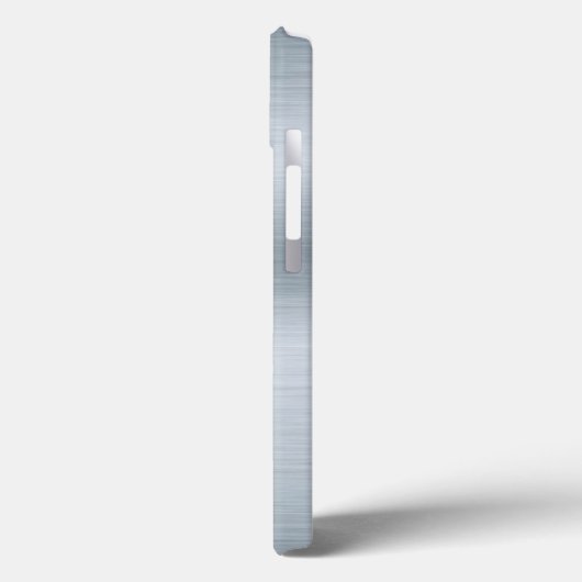 Personalisiertes Monogramm aus gebürstetem Silber Case-Mate iPhone Hülle (Rückseite / Links)