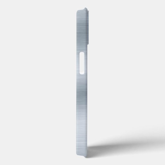 Personalisiertes Monogramm aus gebürstetem Silber Case-Mate iPhone Hülle (Rückseite / Rechts)